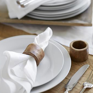 ที่ใส่ผ้าเช็ดปากทำจากไม้แบบวินเทจพร้อมดีไซน์นูนที่เป็นมิตรต่อสิ่งแวดล้อม - Product Image 5