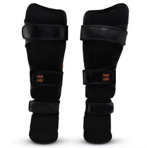 Protège-tibias élastiques de sport en gros, tissu élastique, protection professionnelle, protège-tibias de compression pour le judo et le kickboxing - Product Image 3