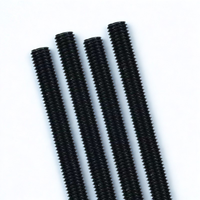 M6-M22 2000mm Grade 4.8 Carbon Steel Threaded Rods & Studs Fully Threaded Left/Right Hand Black Zinc Plated OEM THV