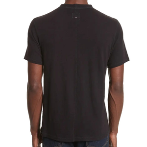 Wholesale Short Sleeve Comfortable Casual Men's <b>Tshirt</b> Solid Color Basic Style Regular Fit 100% Cotton T-Shirt for Men - Product Image 3