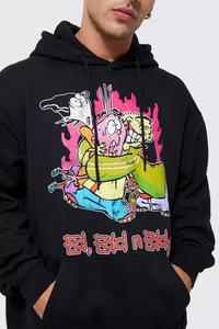 Men's 100% Cotton Acid Wash Pullover Hoodie Breathable Long Sleeve Graphic Printed Oversize Wholesale <b>Black</b> <b>Fleece</b> - Product Image 5