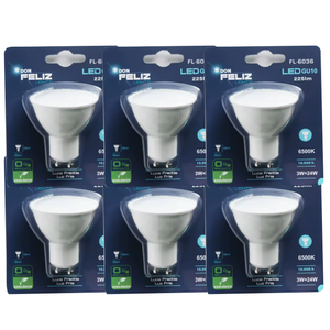 DON FELIZ Bombilla LED SMD G24 Residencial de Cristal Esmerilado 3W/5W/7W Luz Blanca/Fría 6500K Sensor CRI80 Paquete de 6 Unidades - Product Image 1