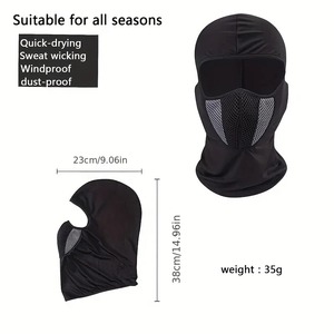 หมวกคลุมศีรษะผ้าฝ้ายกันลมสำหรับบุรุษและสตรีคลุมทั้งหน้าและคออุปกรณ์ปั่นจักรยานกลางแจ้ง - Product Image 5