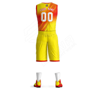 Wholesale Supplier New Design Sportswear Basket Ball Jersey Short Reversible Basketball Uniform With Customized Pattern - Product Image 6
