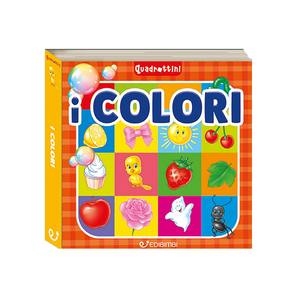 Livre cartonné format poche Edicart Style Modèle IQuadrottini17-20 Apprentissage coloré pour enfants 12 articles 24 pages Fabriqué en Italie - Product Image 1
