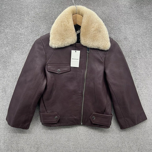 Chaquetas de Cuero para Mujer, Chaqueta de Cuero Vacuno 100% de Alta Calidad, Nueva, Elegante, de Secado Rápido, para la Temporada de Invierno - Product Image 1