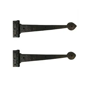 黒の装飾的なアンティーク真鍮/鋳鉄製ドアヒンジハードウェアネジをドア用に販売している本物のバルクサプライヤー