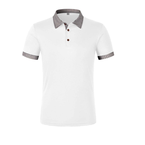 Nuevo 2025 High Business 3D Print Flip Collar Business Hombres de manga corta POLO - Product Image 3