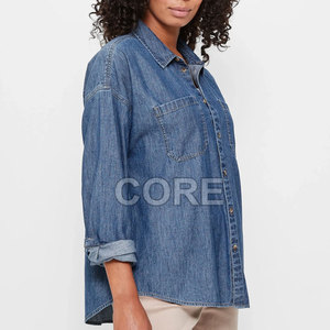 เสื้อยีนส์สำหรับผู้หญิงเสื้อยีนส์ระบายอากาศ - Product Image 3