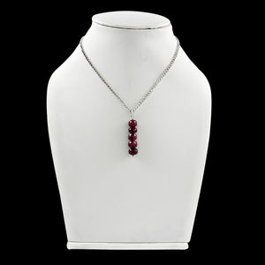 ของขวัญวันครบรอบอันโอชะสำหรับผู้หญิง925สเตอลิงเงินทับทิมอัญมณีคลาสสิกสร้อยคอเครื่องประดับสำหรับครอบครัวของเธอสร้อยคอเกิด - Product Image 4