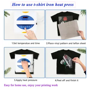 Nouveau prochain Mini ménage de fer de Sublimation pour la Machine de presse à chaud de T-shirt petite Machine de presse à chaud de Szie