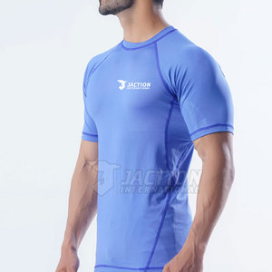 T-shirts de performance pour hommes respirants de qualité supérieure, vente en gros, manches courtes personnalisées - Product Image 2