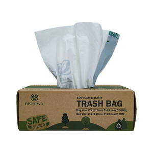 OK COMPOST Plant Based Tall Kitchen <strong>Garbage</strong> <strong>Bags</strong> Compostable Drawstring 13 Gallon Trash <strong>Bags</strong> - Product Image 4