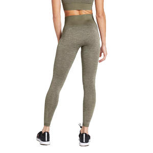 Reinforced Stitched Solid Yoga Sports Leggings for Women High Waist Four-Way Stretch Breathable Eco-Friendly Customizable - Product Image 2