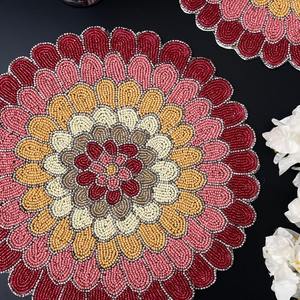 Fresh Arrivals Colored Design Placemat and Mats Beads Design for Home Decors Tableware Dinning <b>Table</b> Party by glowin fashion - Product Image 4