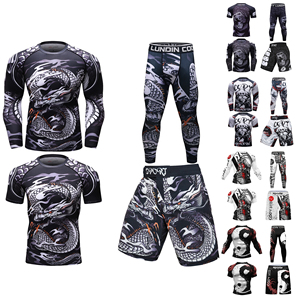 Bjj Meilleure Qualité Demi Manches Vêtements D'entraînement Slim Fit Hommes Rash Guard Hommes Vêtements Meilleure Vente Rash Guard De Haute Qualité À Vendre - Product Image 5