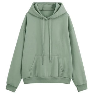 Sudadera con Capucha Holgada para Mujer, Informal, Estampada, para Yoga y Gimnasio, 210 g/m², con Logotipo Personalizado, Color Beige - Product Image 3