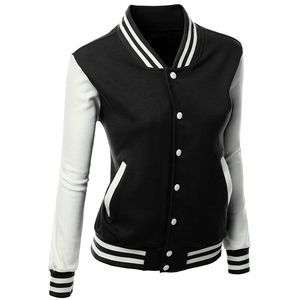 Best Material Trending Custom Women <b>Sheep</b> <b>Skin</b> Varsity <b>Jackets</b> Premium Quality Plus Size OEM Factory Wholesale Casual Streetwear - Product Image 6