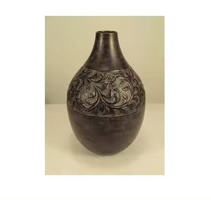 Vase de sol en fer de Style ferme du milieu du siècle décoration de Table basse de fleurs séchées pour les fêtes de mariage utilisation de salon en vrac - Product Image 3