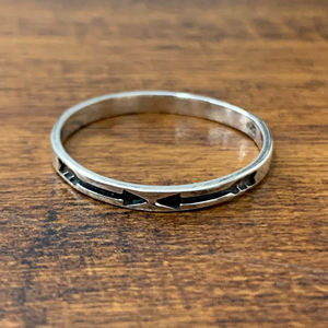 1.2 Grams Fashionable Trendy Engagement <b>Ring</b> Jewelry <b>Plain</b> Silver Band Inlay with 18K Gold Plating - Product Image 1