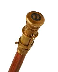 Bastones de senderismo con mango en T para hombres y mujeres, equipo para ancianos con asas de bastón de latón, muleta de madera, actividades al aire libre, Camping - Product Image 6