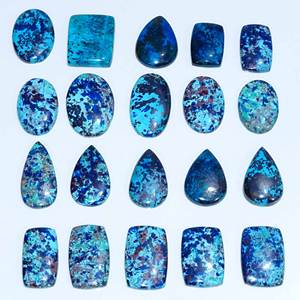พลอย Azurite ธรรมชาติอัญมณีหลวมอัญมณีหลวมขายส่งจำนวนมากรูปร่างผสมและอัญมณีธรรมชาติที่ดีสำหรับการทำเครื่องประดับ - Product Image 2
