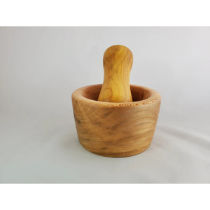 Mortier et pilon en marbre massif de qualité supérieure de grande taille de forme ronde dernière conception idéale pour le broyage et le mélange d'épices de cuisine à domicile - Product Image 6