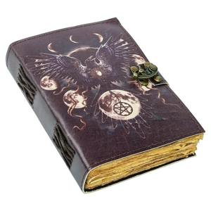 Cahier en cuir du diable personnalisé, carnet de croquis de Journal imprimé personnalisé, Journal en cuir Vintage pour hommes et femmes - Product Image 1