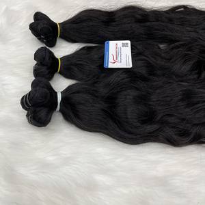 Vente chaude 100% cheveux vierges vietnamiens crus naturels ondulés Extensions de cheveux humains vendeurs de cheveux Vietnam de haute qualité - Product Image 1