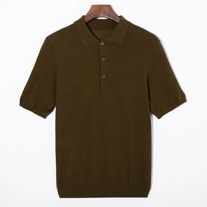 Men'S Polo Short Sleeve Shirt Quick Dry Seamless Comfort Breathable Stretch Golf Shirt Custom Polo Man <b>Tshirt</b> - Product Image 4