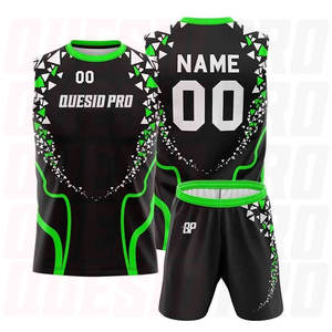 Ensemble d'uniformes de football américain 7v7 sublimés respirants en tissu polyester premium, conçu pour les commandes d'équipe et la personnalisation de la marque - Product Image 4