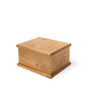 Urna Funeraria Americana de Madera Natural para Adultos con Diseños Personalizables para Servicios Funerarios y Ceremonias Conmemorativas - Product Image 1