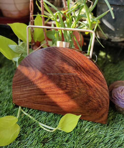 ARTESANÍA DE LUJO Bolso de mano de madera de moda vintage para mujer Bolso de mano para boda y uso diario Precio - Product Image 4