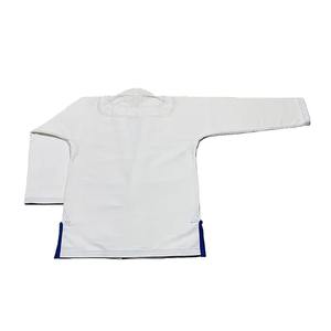 Venta al por mayor 100% algodón Karate Gi uniforme cómodo transpirable ropa de entrenamiento de artes marciales con logotipo frontal gran oferta - Product Image 4