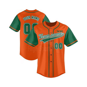 Concevez votre propre maillot de baseball respirant 100% Polyester dernier style meilleure qualité maillot de baseball pour hommes - Product Image 1