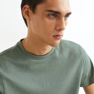 T-shirt pour homme de haute qualité en gros, col rond, manches courtes, classique, grande taille, 100% coton, respirant, t-shirt court pour homme - Product Image 5