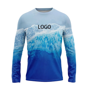 Camisetas de pesca UV con protección solar ajustadas de secado rápido de rendimiento de sublimación de manga larga de alta calidad personalizadas - Product Image 5