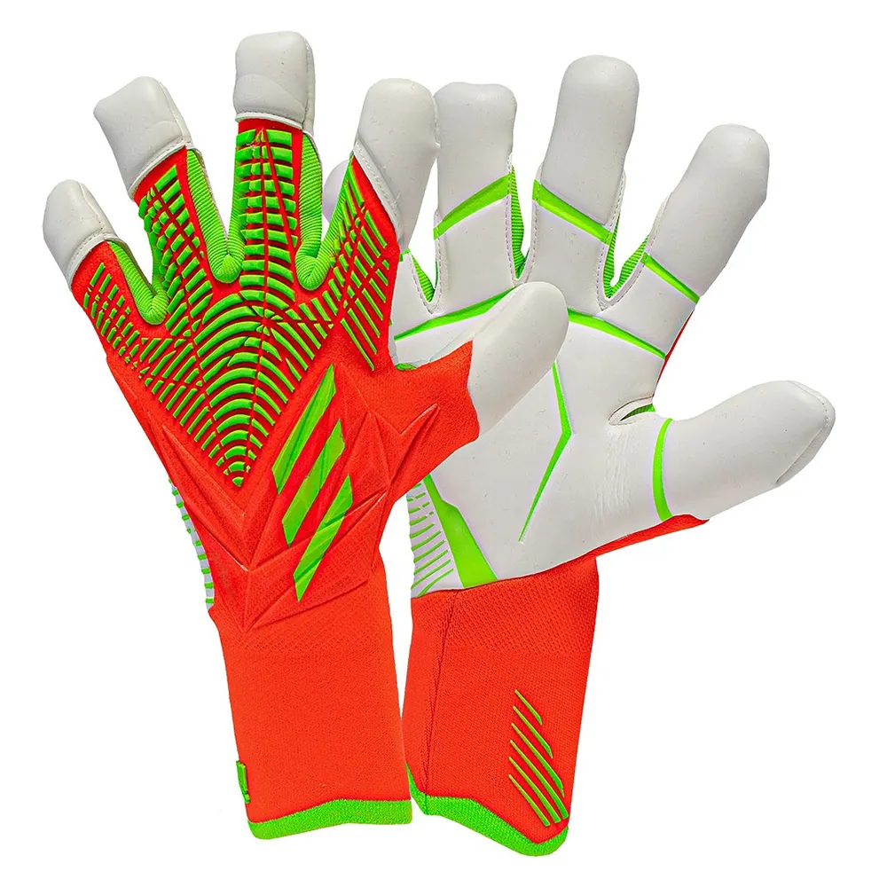 wholesale hot sale football training sports soccer player latex design your own goalkeeper gloves professional custom for adults