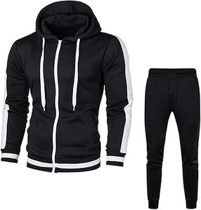 Survêtement d'athlétisme à capuche 2 pièces personnalisé pour hommes XL pull à manches longues sweat-shirt Jogging entraînement entraînement - Product Image 1