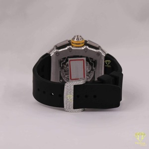 นาฬิกาข้อมือสไตล์วินเทจทำจากเพชรสำหรับใส่ไปห้องแล็บฮิปฮอป - Product Image 5