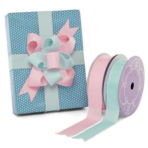 Ruban gros-grain pour bébé, style uni, avec bord festonné - Product Image 1