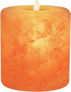 โคมไฟคริสตัลสีชมพูหินเกลือหิมาลายันดีไซน์แบบอินทรีย์เป็นมิตรกับสิ่งแวดล้อมเชิงเทียนสไตล์ดอกไม้งานฝีมือแฮนด์เมด - Product Image 1