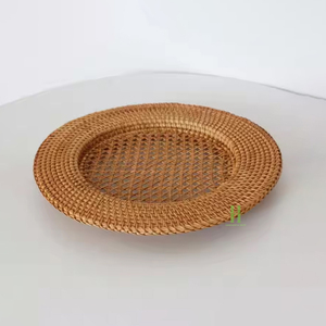 Handwoven Charger Plate Boho Rattan Charger Plates for <b>Table</b> Decoration Handmade Placemat From Vietnam HNH Craft Factory - Product Image 3