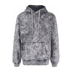 Sudaderas con capucha de lavado ácido para hombre Sudadera con capucha informal mezclada de algodón para uso de moda callejera Sudaderas con capucha de lavado ácido para hombre de moda - Product Image 5