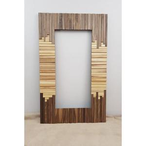 Nuevo Marco de espejo de madera antiguo decorativo de lujo con diseño único hecho a mano para interiores de comedor de temática vintage - Product Image 1