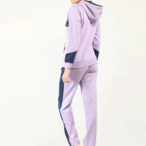 Sialkot ชุดวอร์มผ้าฝ้ายคอมบ์ของผู้หญิงชุดวอร์มมีฮู้ดสำหรับฤดูหนาวออกแบบได้ตามต้องการ - Product Image 3