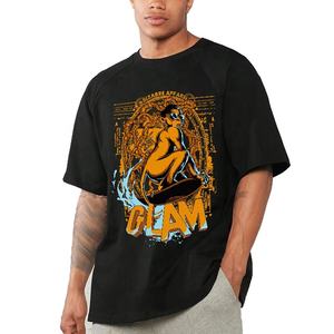 Camisetas Blancas al por Mayor para Hombre, Personalizables, 100% Algodón, con Estampado Gráfico de Calavera, Manga Raglán, Casuales, de Talla Grande - Product Image 3