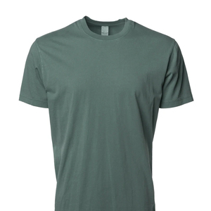 Camiseta de manga corta con cuello redondo y pigmento para hombre - Product Image 1