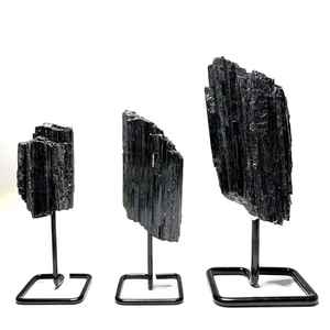 คริสตัลหยาบทัวร์มาลีนธรรมชาติสีดำบำบัดแบบยืนพลังงานความรักแบบไม่ขัดเงาสำหรับการทำสมาธิและการตกแต่ง - Product Image 5