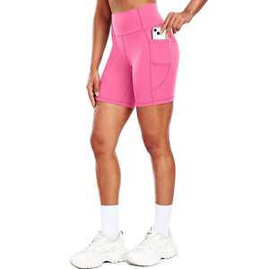 Personalizado sin costuras gimnasio Fitness Yoga desgaste transpirable entrenamiento deporte ropa elástica motorista correr ropa deportiva mujeres Yoga pantalones cortos - Product Image 4